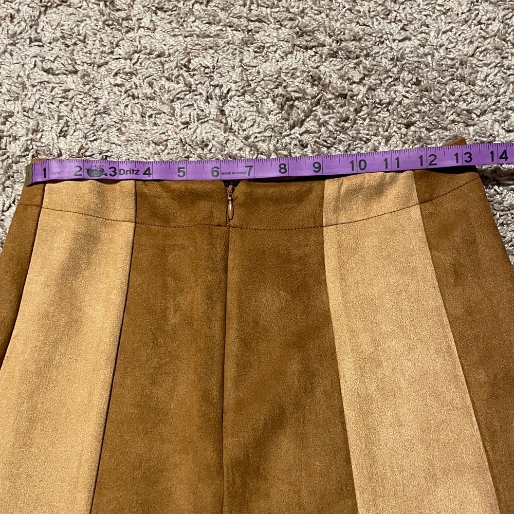Le Lis Tan and beige Women's Skirt - Picture 2 of 4